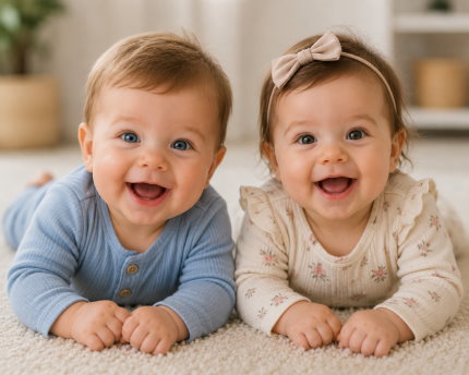 Glückliche Babys
