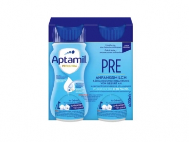 Aptamil Pre Pronutra infant formula liquid 4x 200ml  (MHD / BBD 05/2024)