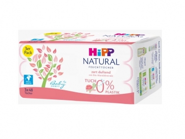 Hipp Babysanft Natural Feuchttücher 3x48 Stck duftend
