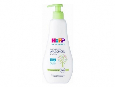 HiPP Babysanft skin and hair wash gel 400ml