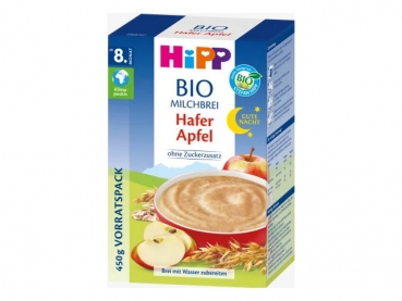 Hipp Abendbrei Milch Gute Nacht Bio Hafer Apfel ab dem 8.Monat 450 g