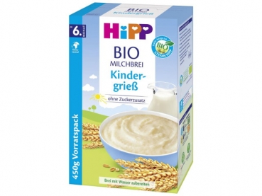 Hipp  Milchbrei Kindergrieß ab dem 6.Monat 450 g