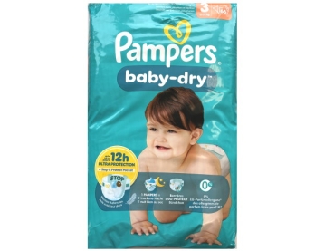 Pampers Baby Dry Midi 66 pcs 6-10kg Sz 3