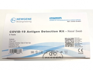 NEWGENE SARS-CoV-2 Antigen Schnelltest 5er Box