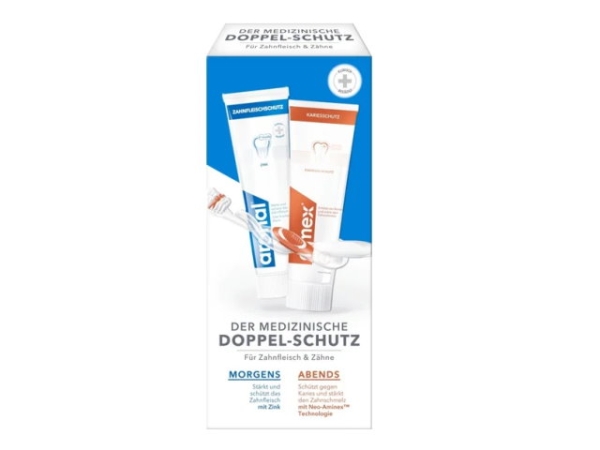 aronal & elmex Zahnpasta Doppel-Schutz 2X75 ml