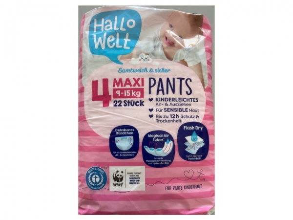 Hallo Pants Gr.4  9-15kg (22 Pants)