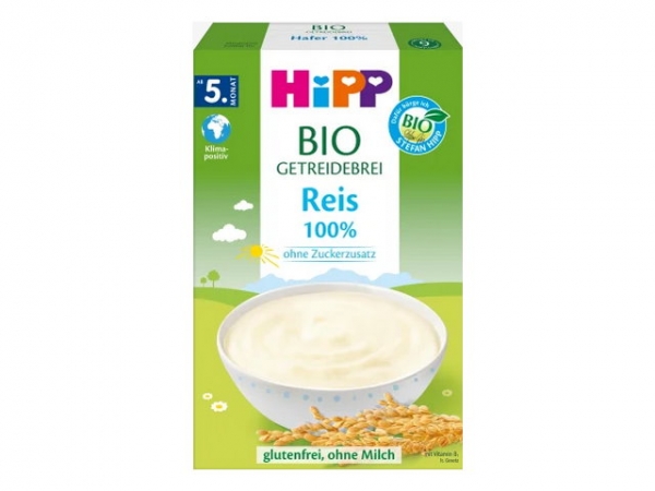 Hipp grain porridge organic rice from the 5th month 200g
