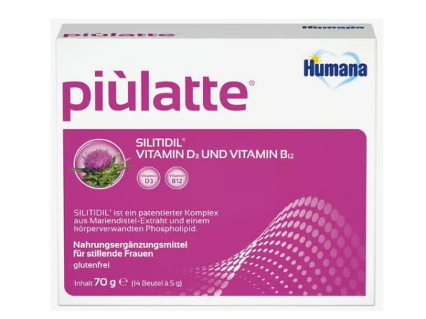 Humana piùlatte Nahrungsergänzungmittel für Mütter 14x5,5g