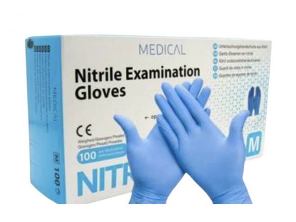 Kingfa nitrile gloves / examination gloves 100 pieces M