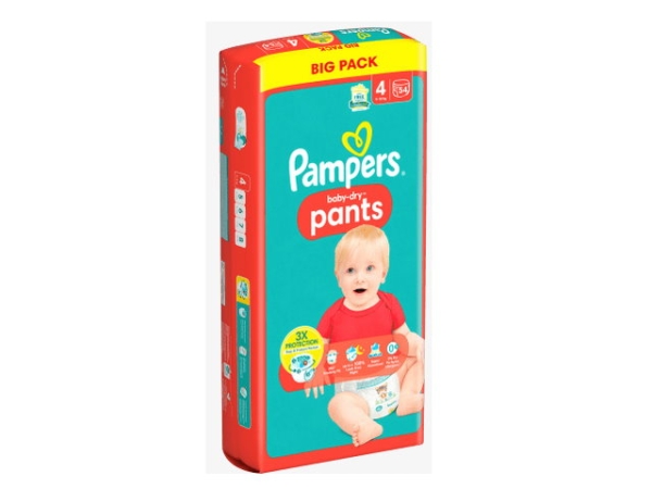 Pampers Baby Pants Baby Dry Gr 4 54Stk  9-15 kg