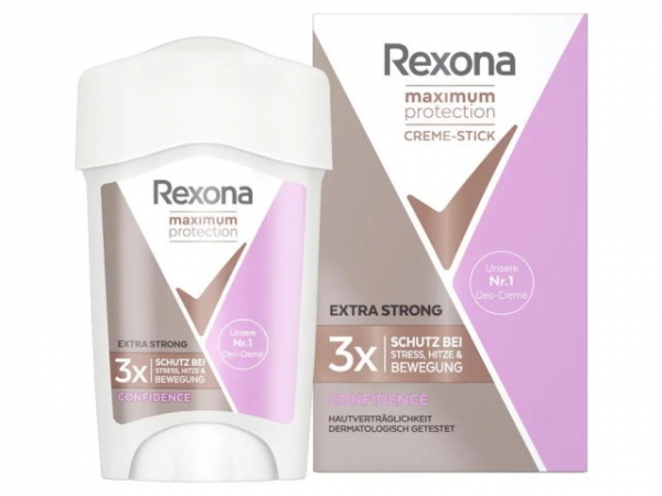 Rexona Deo Creme Stick Donne Massima Protezione Confidenza Antitraspirante, 45 ml