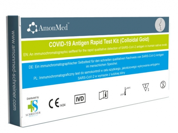 AmonMed Covid 19 Antigen-Schnelltest / Lollytest (Kolloidales Gold) (Laientest)