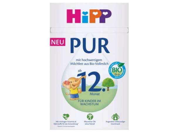 Hipp PURE 12 BIO Milchpulvernahrung 500g (MHD 04/2027)