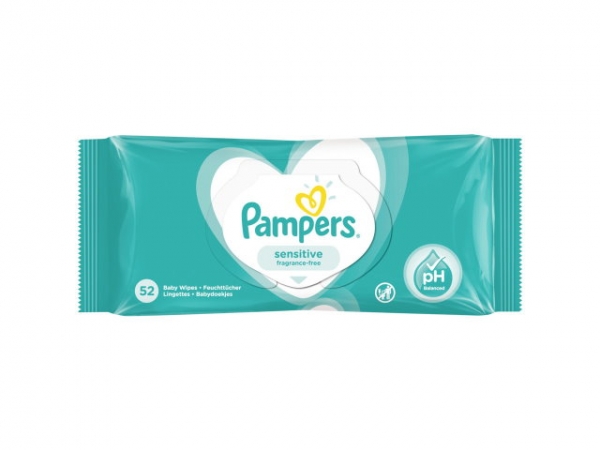 Pampers cleaning cloths with lotion 52 pcs.