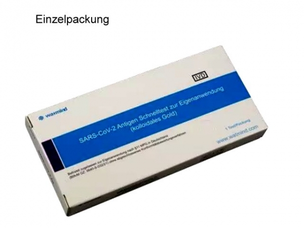 Watmind COVID-19 Antigen Schnelltest (Speichel Lolly) 1er Pack